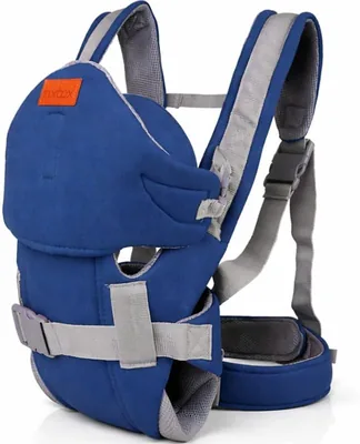 Ergonomic Baby Carrier 6 Poses Mesh Red Grey 3-30M Adj Hip Seat Head Support
