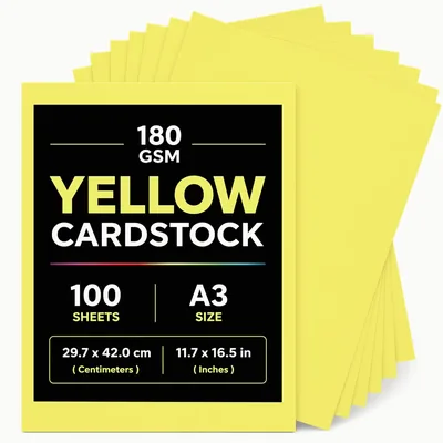 100 Pcs Thick Card Stock Paper A4 & A3 for Printing & Crafts