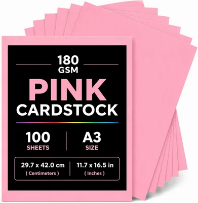 100 Pcs 180gsm Cardstock Paper A4 & A3, Best Deal