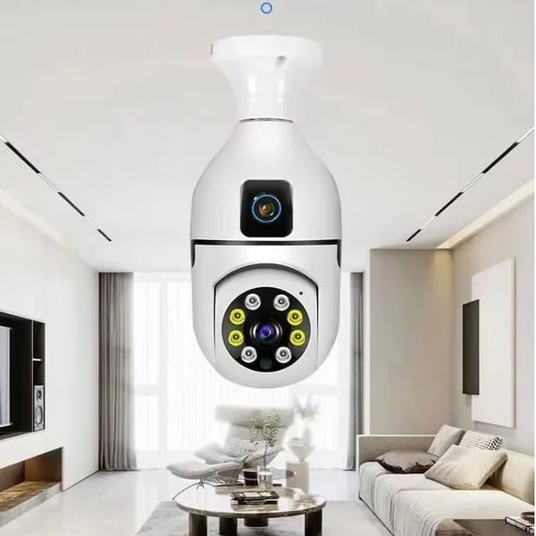 Smart Dual Lens Bulb Surveillance Camera