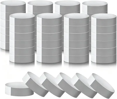 800 Neon Wristbands - Waterproof & Lightweight, Grey Paper Bands for Events - Best Deal