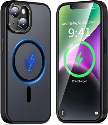 クワタング iPhone 14/13 ケース マグネット式 米軍 MIL 規格 iPhone 13 14 用 超薄型 耐衝撃 耐久性