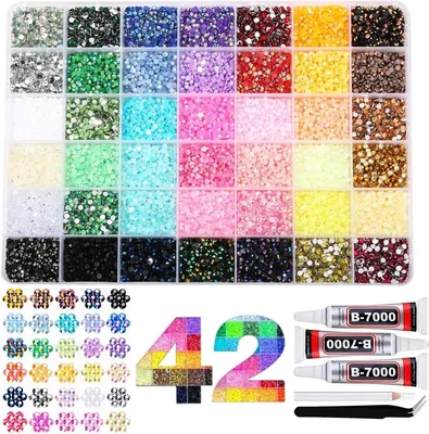 42 Colors Jelly Rhinestones Bedazzling Kit Best Deal