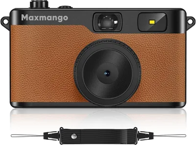 Maxmango D53 Cámara Digital Vintage sin Pantalla, 12MP para Capturar Momentos Reales, Filtros DIY Descargables