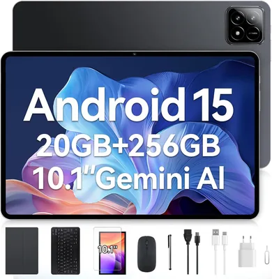 Tablet Xixaomiro S11 Pad 10.1" Android 15, 256GB + 20GB RAM, Tela 120Hz, Octa-Core, Câmera 13MP + 5MP, Bateria 8000mAh