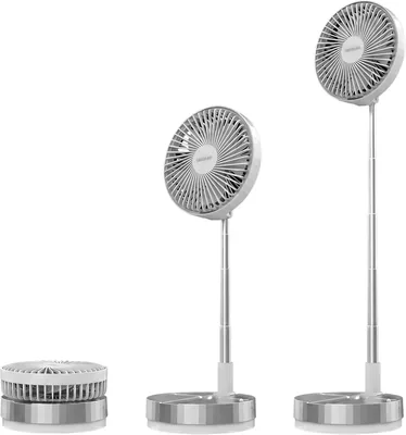 Cecotec EnergySilence 800 FoldAir: Ventilador portátil inalámbrico con batería de 7200 mAh, diseño plegable y telescópico, 8 pulgadas. Mejor oferta