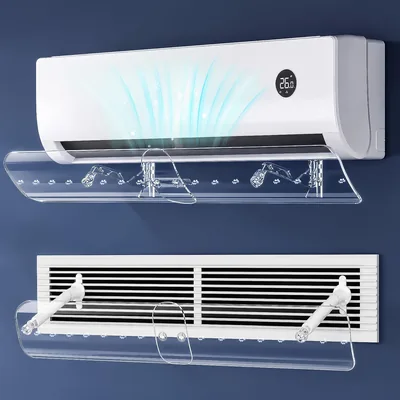 Central Air Deflector, Necomi Retractable AC Deflector, 56-102.5CM