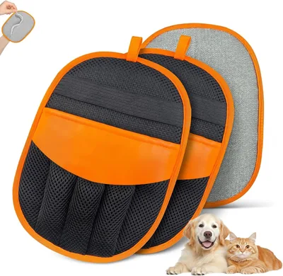 Guantes Quita Pelo para Mascotas - Pack de 2, Doble Cara, Elimina Pelos de Perros, Gatos, Sofá y Ropa, para Quitar el Pelos de los Gat