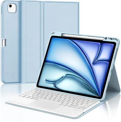 iPad Air Keyboard Case with Trackpad - M3/M4/M2 Compatible