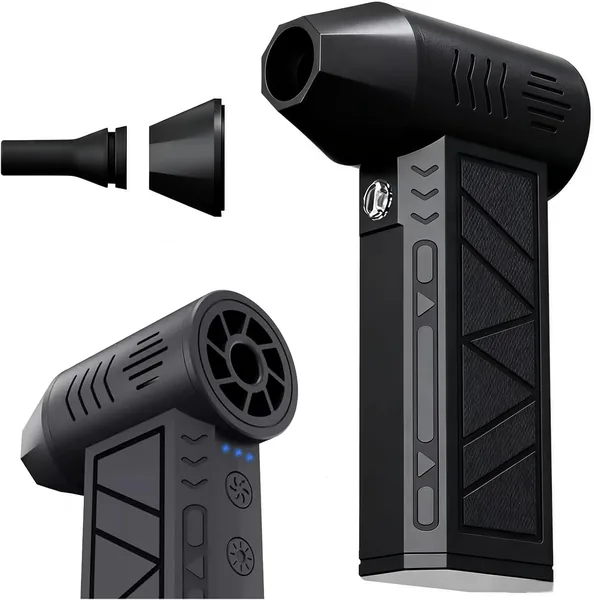 Soprador de Ar Mini Sem Fio com Carregamento USB-C - Turbo Fan de Alta Potência para Limpeza