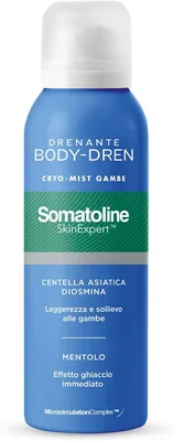 Somatoline SkinExpert Spruzzo Drenante per Gambe Cryo-Mist 100 ml | Centella Asiatica e Diosmina per Microcircolazione