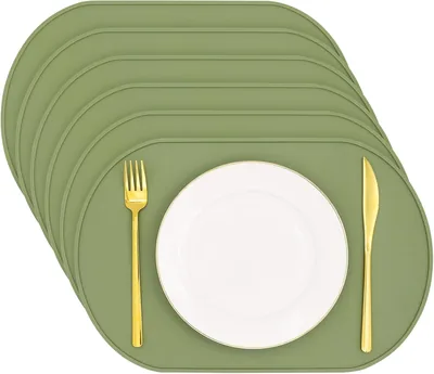 Silicone Placemat Set of 6 - Oil & Heat Resistant Best Deal