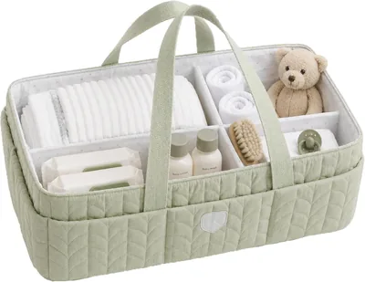Organizzatore per Cambiamento Neonati Koala Babycare - Cesta per Pannolini Portatile con Divideri Rimovibili - Organizzatore Pannolini