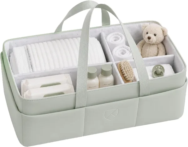 Cesta Organizador de Bebé Koala Babycare - Cambiador con Dividers Removibles, Organizador de Pañales para Bebés