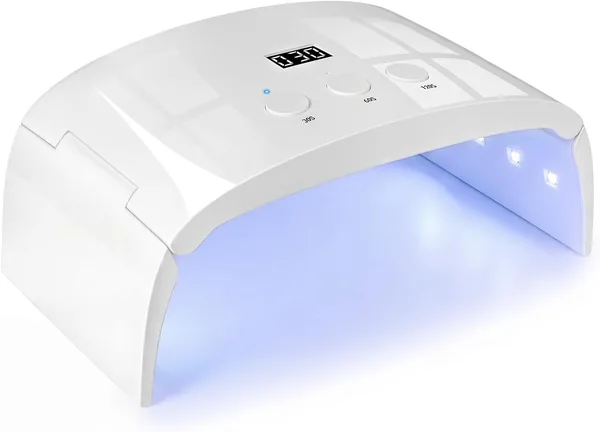 HIVABUTY UVライト 365-405nm LEDネイルドライヤー 折りたたみタイマー付き 57%オフ