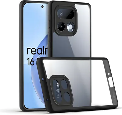 حالة حماية شفافة لـ Realme 16 Pro 5G، مقاومة للصدمات من الرتبة العسكرية، بتصميم رفيع مع وسادة صدمة