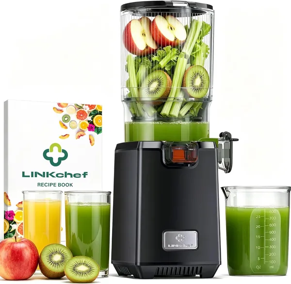 LINKChef Slow Juicer 130 mm, wyciskarka do owoców i warzyw 1,8 L, 250W, elektryczna - Best Deal