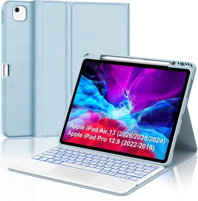 iPad Air Keyboard Case - Sky Blue