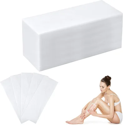 BUTBU 100 Strips de Paraफa No Tejida, 7 x 20 cm - Strips para Depilaciуn de Cuerpo y Rostro, Mejor Oferta