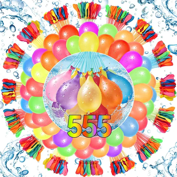 555 Pezzi Ballon d'Acqua, Canisteri Auto-Sigillanti per Acqua, Riempimento Rapido in 10 Secondi, per Esterni