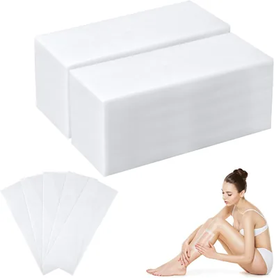 BUTBU 200 Citas de Cinta Desmallante, Cintas de Papel de 7 x 20 cm para la Eliminación del Vello en el Rostro, Cuerpo y Piernas, Mejor Oferta