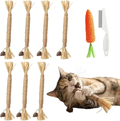 ZEROINIDEA 9 Pcs Sticks de Silvervine Naturales para Gato | Kit 7 Sticks Matatabi, 17% Off
