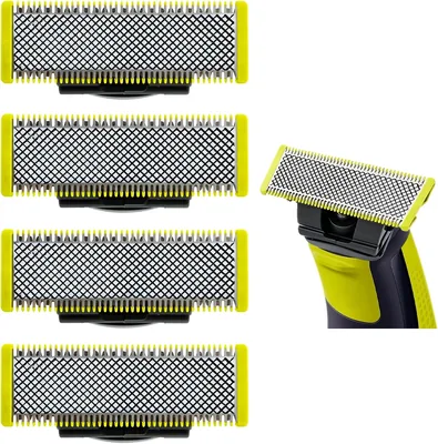 4 Unidades de Láminas de Reemplazo para Philips OneBlade y OneBlade Pro, Acero Inoxidable, Mejor Precio