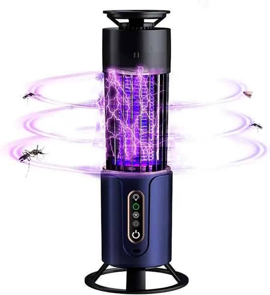 Hylmyrious Mosquito Killer Lamp Bug Zapper Electric Mosquito Trap UV Light Rechargeable USB Indoor Outdoor Portable Mosquito Killer with Timer