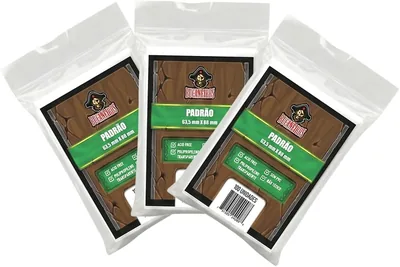 Kit com 3 Pacotes de SLEEVE PADRÃO (63,5 x 88) - Bucaneiros Jogos