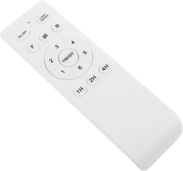 Hemobllo Ceiling Fan Remote Control White 6 Speed Adjustment & 1/2/4 Hour Timer for Lamp Ceiling Fan User-friendly Design