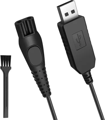 شاحن حلاقة 15V للفيليبس نوريلكو HQ8505 7000 5000 3000 سلسلة، ون بليد QP6520 QP6530 QP6510 - 120 سم/3.9 قدم كهربائي USB