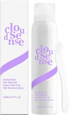 Spray para la eliminación suave del vello, crema sin dolor para la zona bikini con aroma a cítricos y aloe para piel sensible, actúa como depilatorio