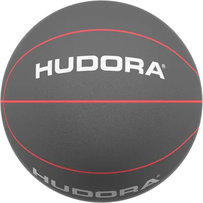 HUDORA Miękka piłka do koszykówki - rozmiar 7, Ø 24 cm - szara
