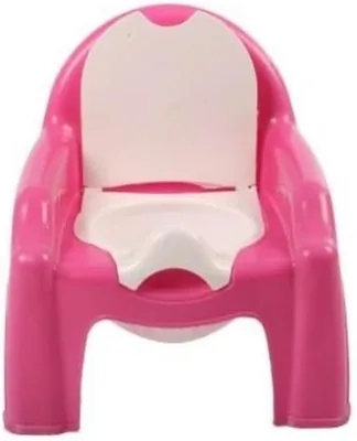 Toddler Potty Chair Pink & White - Comfortable Seat