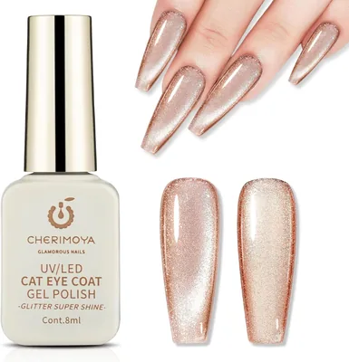 CHERIMOYA Esmalte de Uñas de Gel Ojos de Gato Ultra Brillo con Lámpara UV, Mejor Precio — Compra Ahora