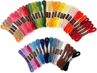 50 Colores de Hilo para Hacer Pulseras, Juego de Costura Cruce con 5 Metros de Hilo