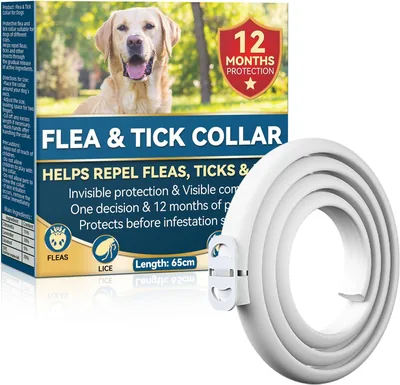Protección contra Pulgas, Collar Antiparasitario para Perros de 65 cm, Efectivo contra Garrapatas e Insectos hasta 12 Meses - ¡90% de Descuento!