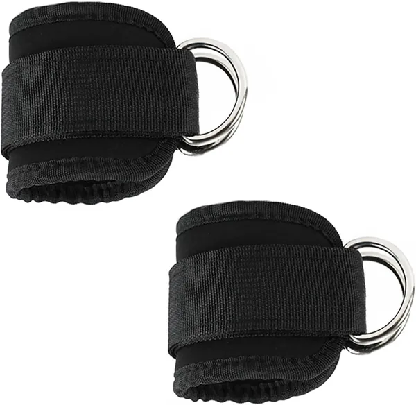 2 Piezas Tobilleras Poleas Gym, Correas Tobillo Gimnasio para Patadas Gluteos