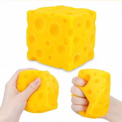 Kryolithm Chees Squishy Stressbalj Med Sensomotor Effekt - 7% Rabatt