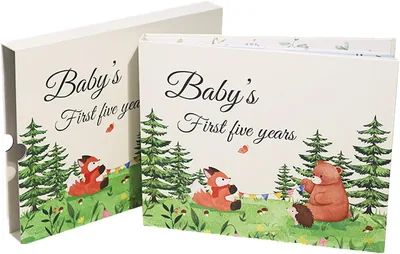 Timeless Baby Gift - First 5 Year Memory Book Scrapbook
