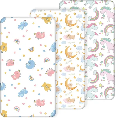 Hucha Mini Cuna Hojalata, 3 Piezas, 60 x 120 cm, Ajustable con Elástico para Colchón, Para Niños y Niñas, Suave y Transpirable