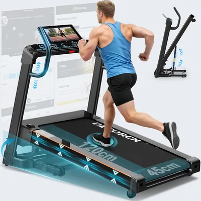 DECORCN Treadmill 4.5HP Foldable Home Gym