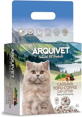 Cassava + Tofu + Café - Arena para Gatos 6L - Arquivet 20% Descuento