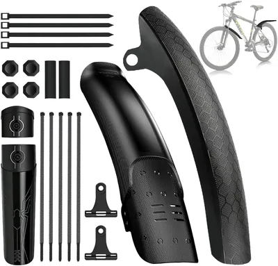 WDKXCN MTB Błotniki Rowerowe Odpinane, Regulowany Błotnik Rowerowy 26/27.5/29 Cal, Oferta Specjalna: 70% Taniej!