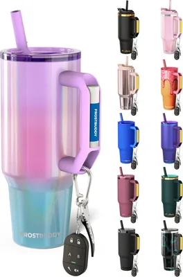 Thicc Buddy - 40 oz Stainless Steel Vacuum Insulated Tumbler with Lid and Straw for Water - Travel M