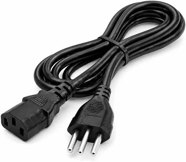Cabo de Energia Tripolar 3 Pinos Bivolt Universal - Alta Resistência e Segurança