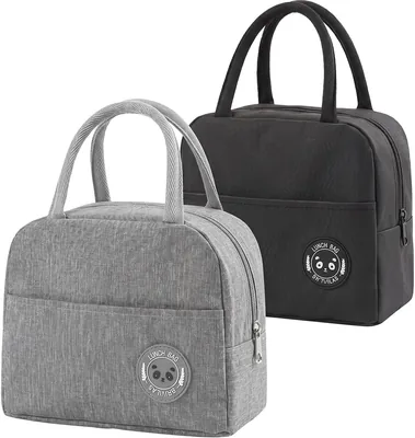 ZGMSDSCZ Lonchera Térmica - Bolsa de Almuerzo Aislante Reutilizable con Cierre de Cremallera, 2 Piezas - 30% de Descuento