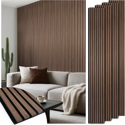 LARWORKS Fluted Acoustic Panels - Walnut