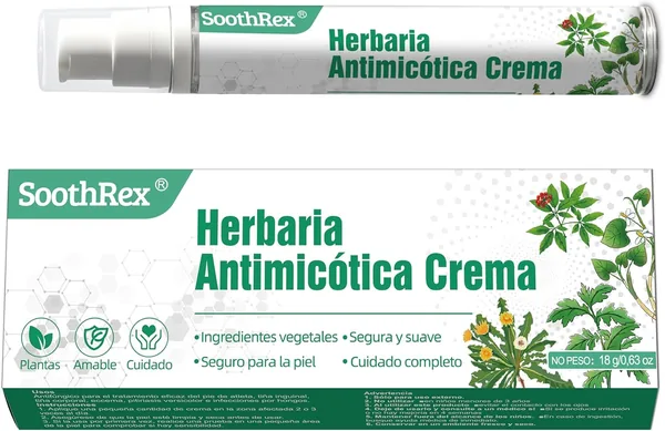 Crema Antifúngica Herbales: Crema para Pie de Atleta, Ringo, Inguinal, Fórmula Hidratante, Adecuada para
