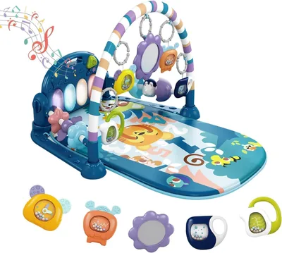 Baby Play Mat Gym: Piano Activity with 5 Toys, Music & Lights - Best Deal